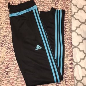 Adidas Blue Stripe Soccer Jogger